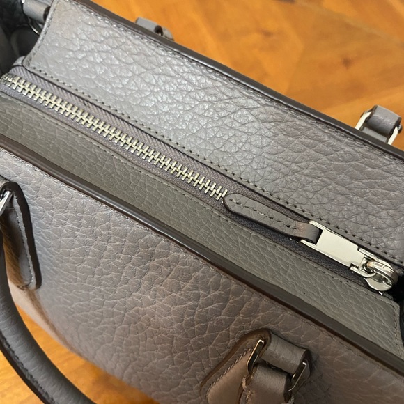 Kate Spade New York Leighton Small Grey Satchel Bag 10” L X 7” H X 4” W - Picture 2 of 9